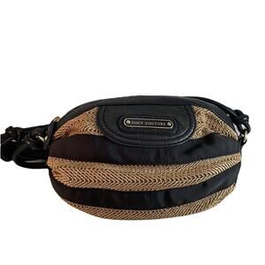 Juicy Couture Black and Brown Shoulder Bag